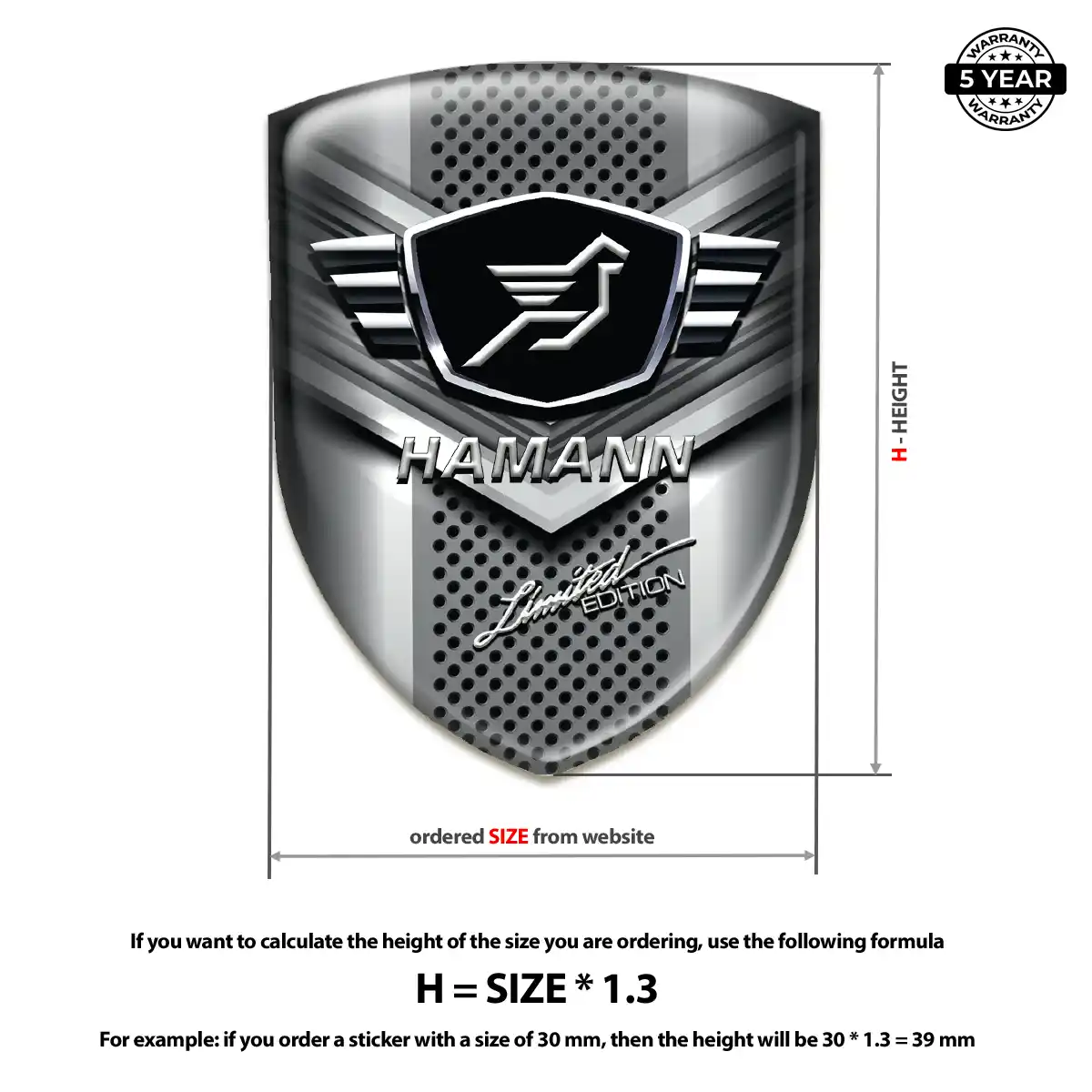 Hamman Automotive Logo Sticker Street Tuning