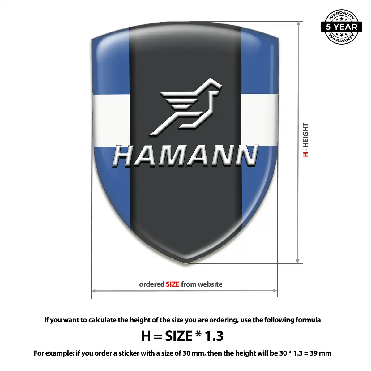 Hamman Automotive Logo Sticker Superior Craft