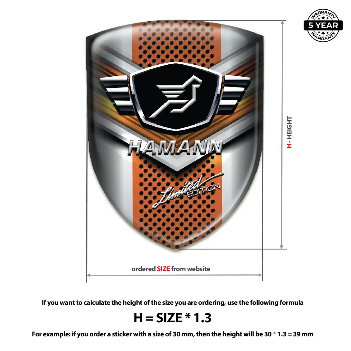 Hamman Automotive Resin Decal Auto Tuning