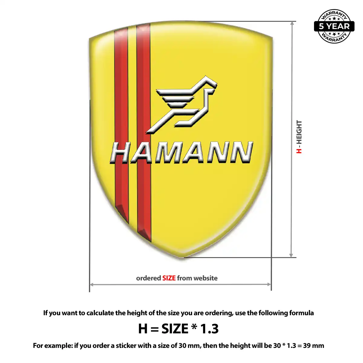 Hamman Automotive Resin Decal Elite Finish