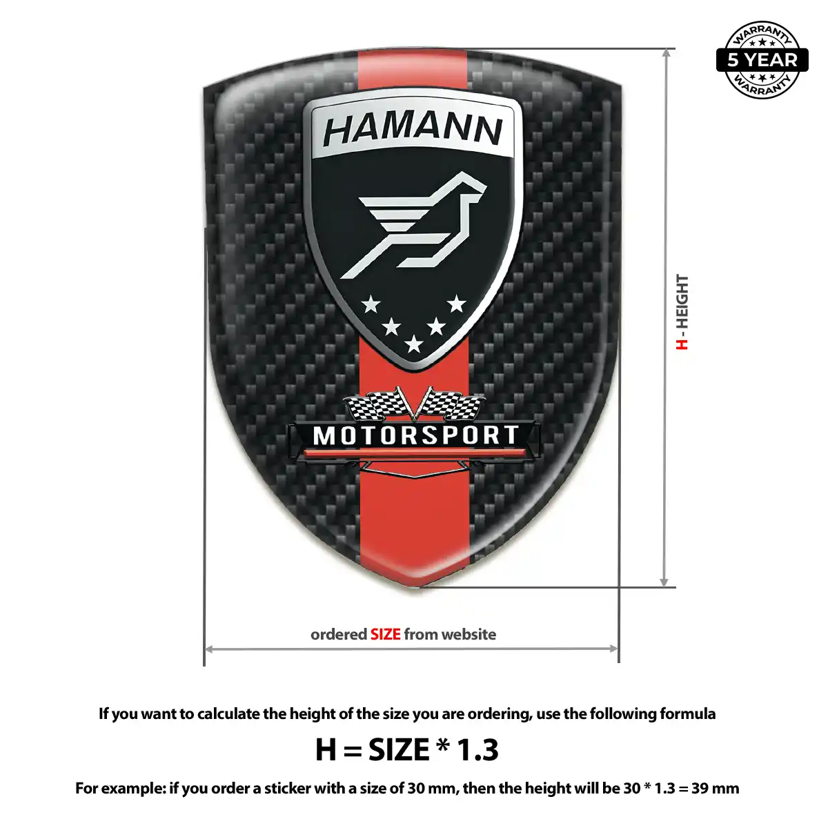 Hamman Automotive Resin Decal Exclusive Series