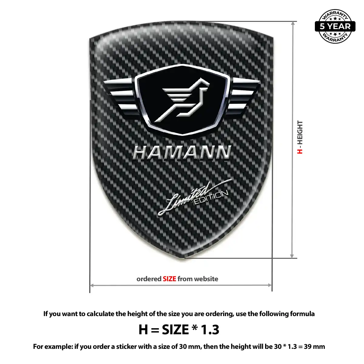Hamman Automotive Resin Decal Interior Luxe