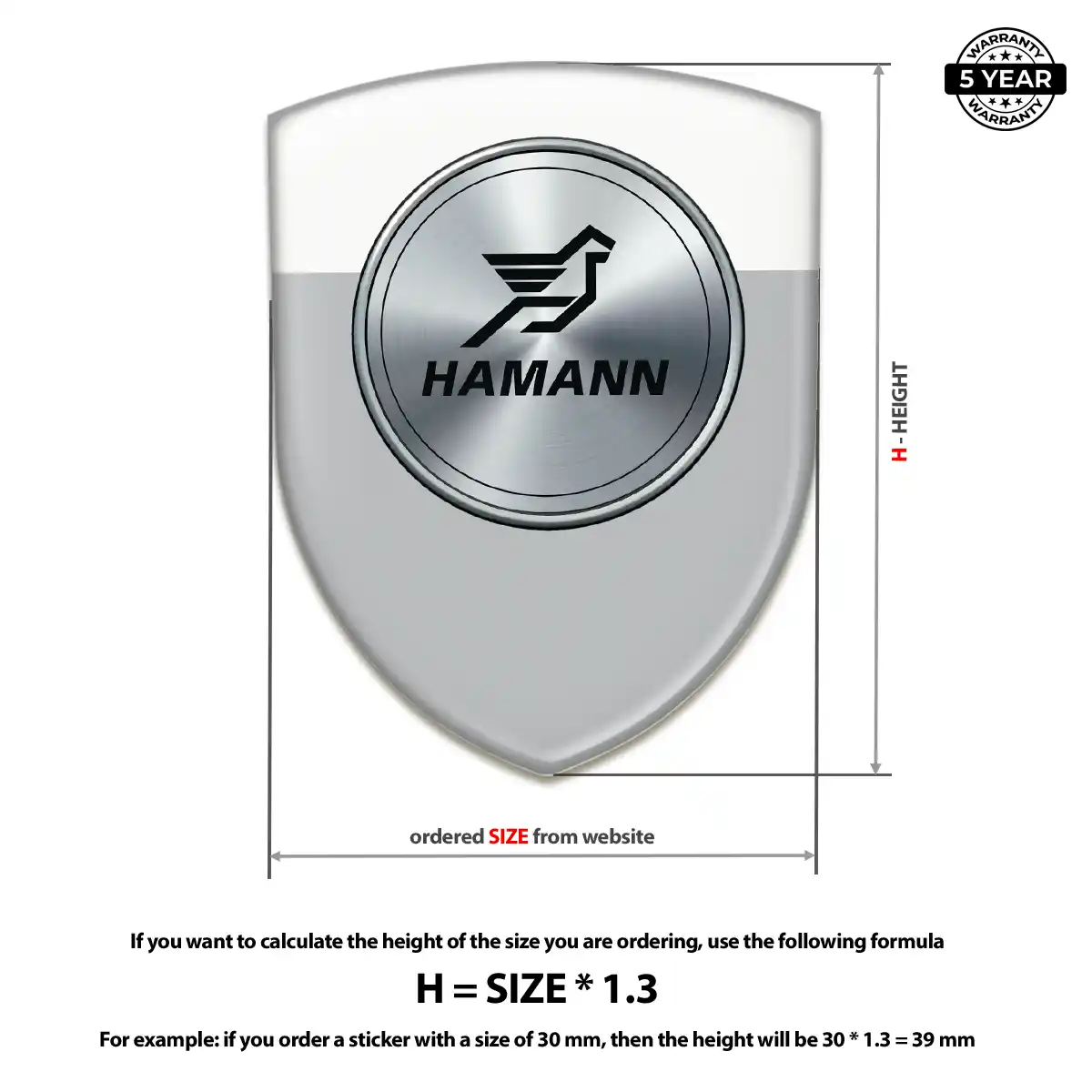 Hamman Automotive Resin Decal Resin Luxe