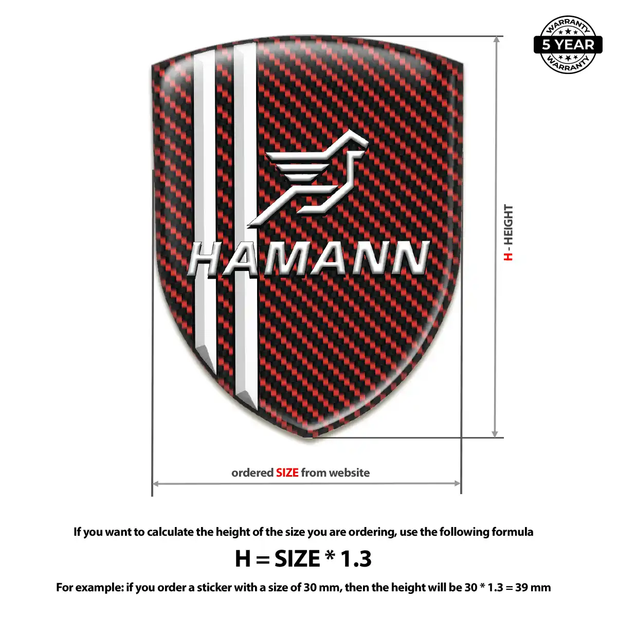 Hamman Automotive Resin Decal Sport Tuning