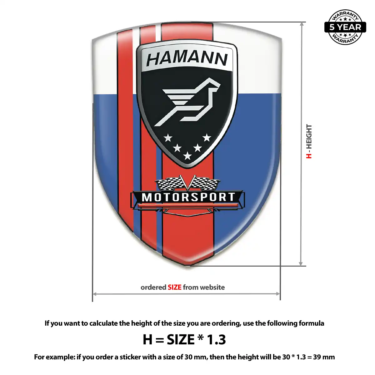 Hamman Automotive Resin Decal Street Tuning