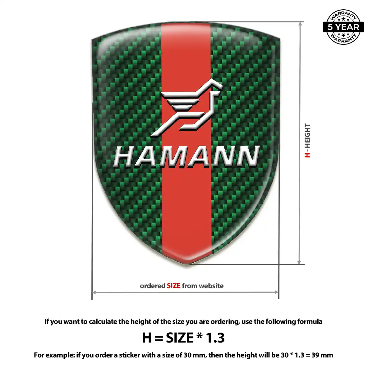 Hamman Automotive Resin Decal Superior Craft