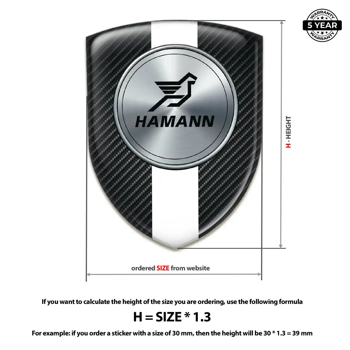 Hamman Badge Premium Dome