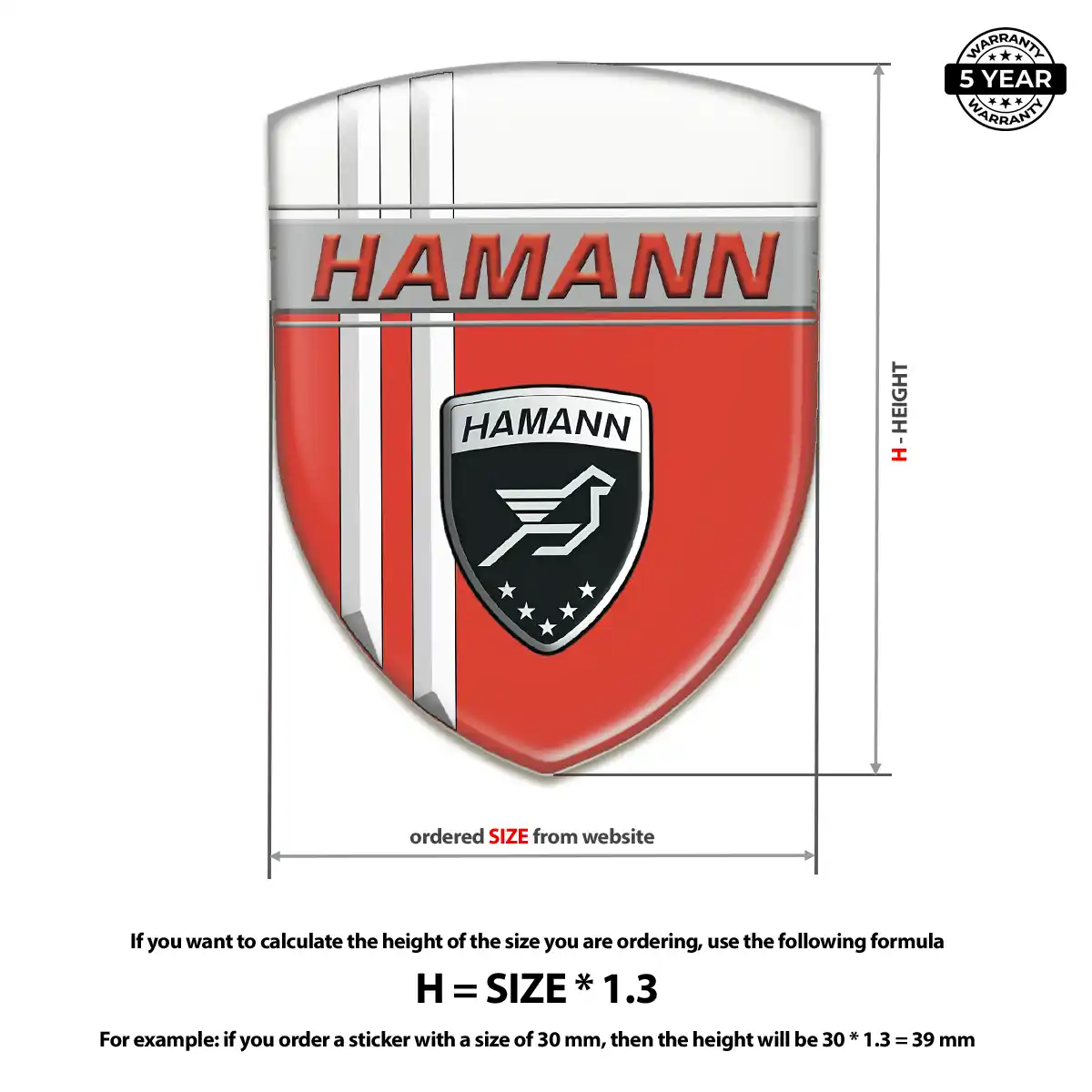 Hamman Badge Resin Luxe