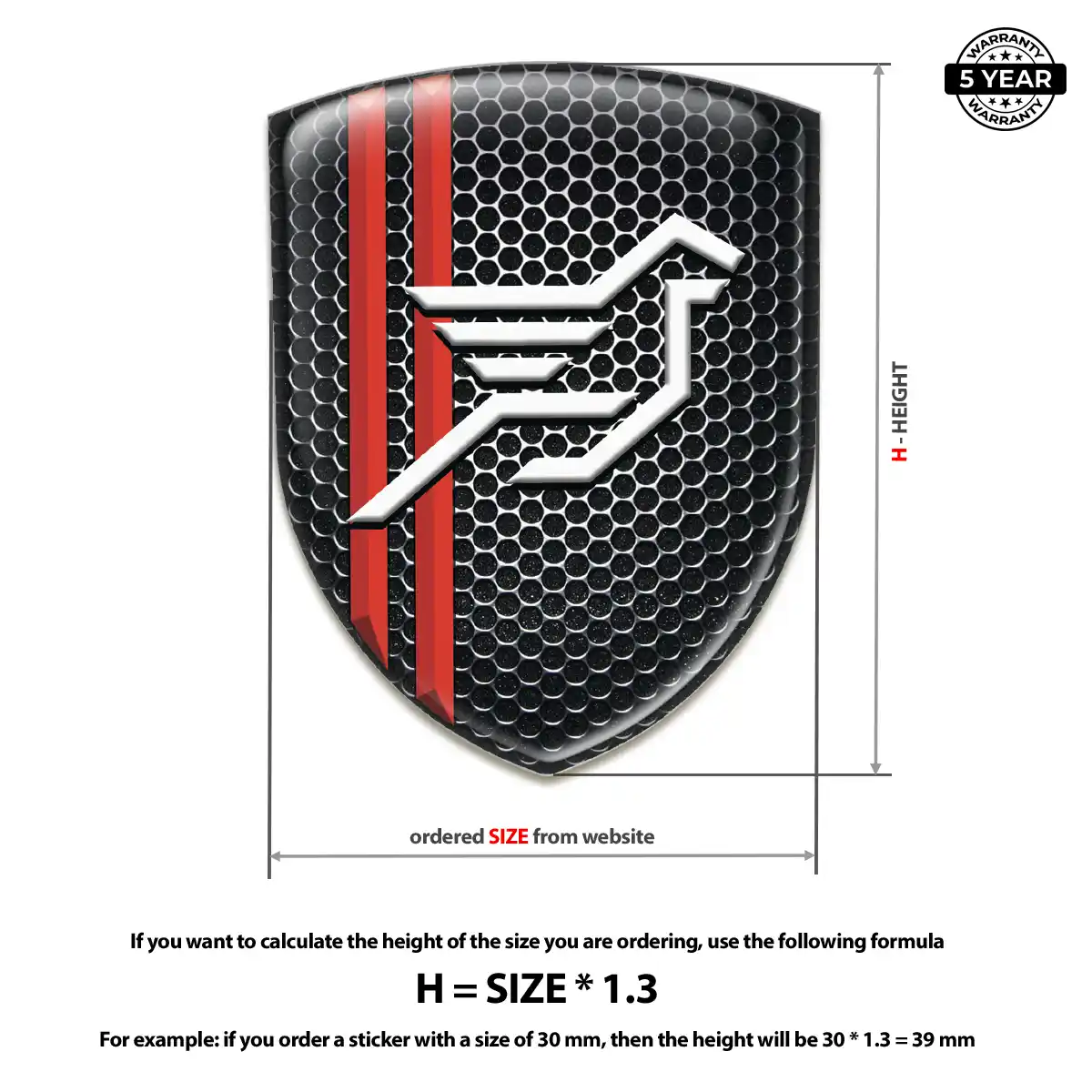 Hamman Car Badge Sticker Exterior Luxe