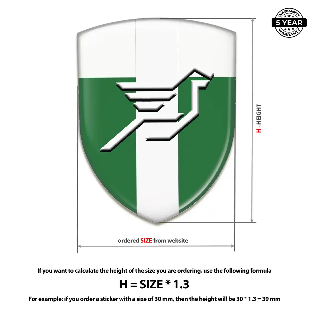 Hamman Car Badge Sticker Premium Dome