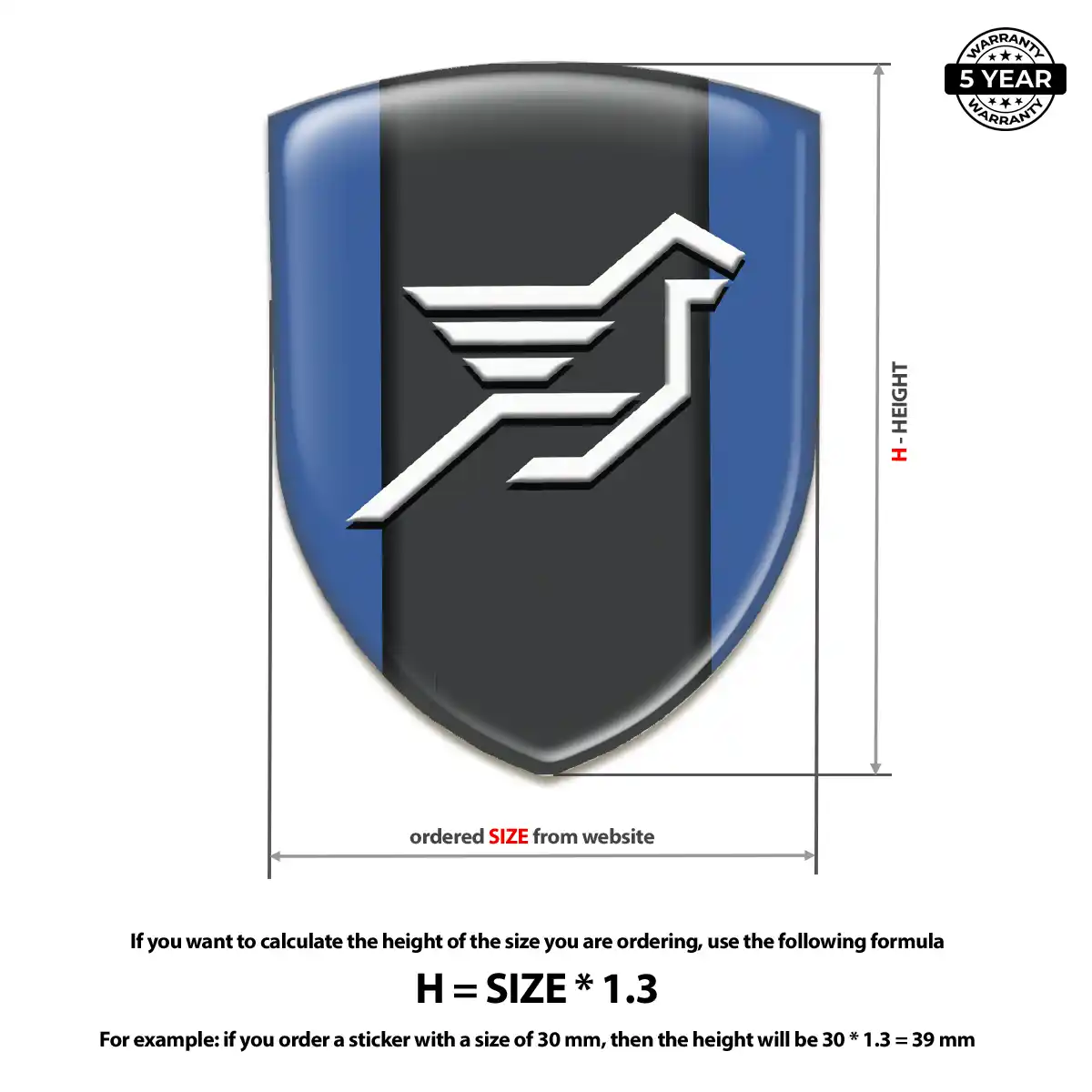 Hamman Car Badge Sticker Resin Elite