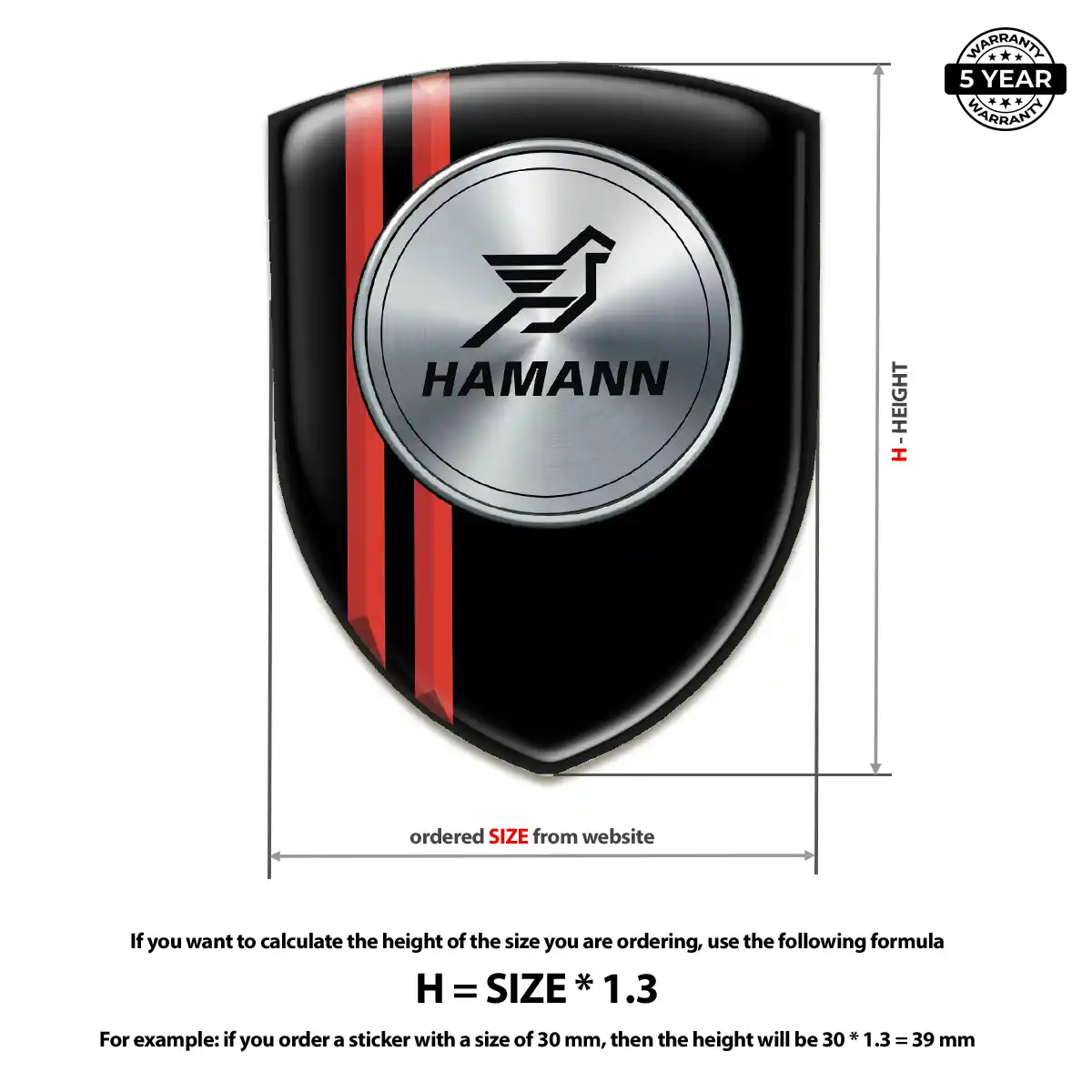 Hamman Car Emblem Decal Auto Tuning