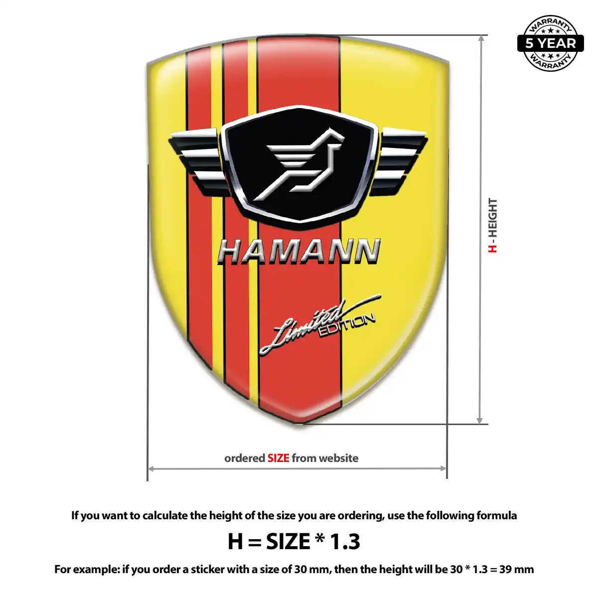 Hamman Car Emblem Decal Cabin Style
