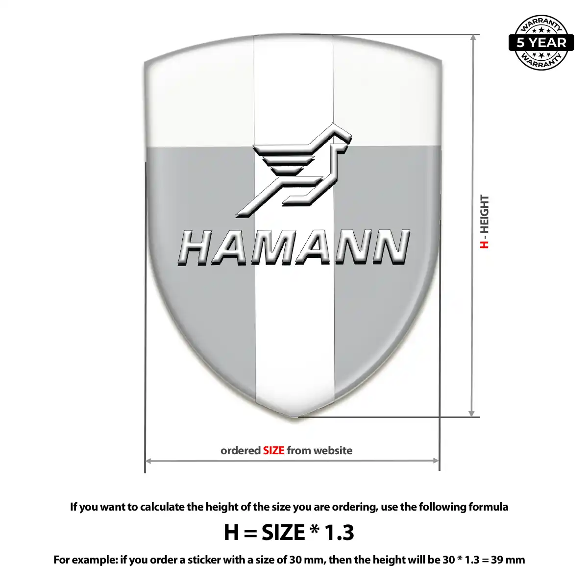 Hamman Car Emblem Decal Exclusive Series