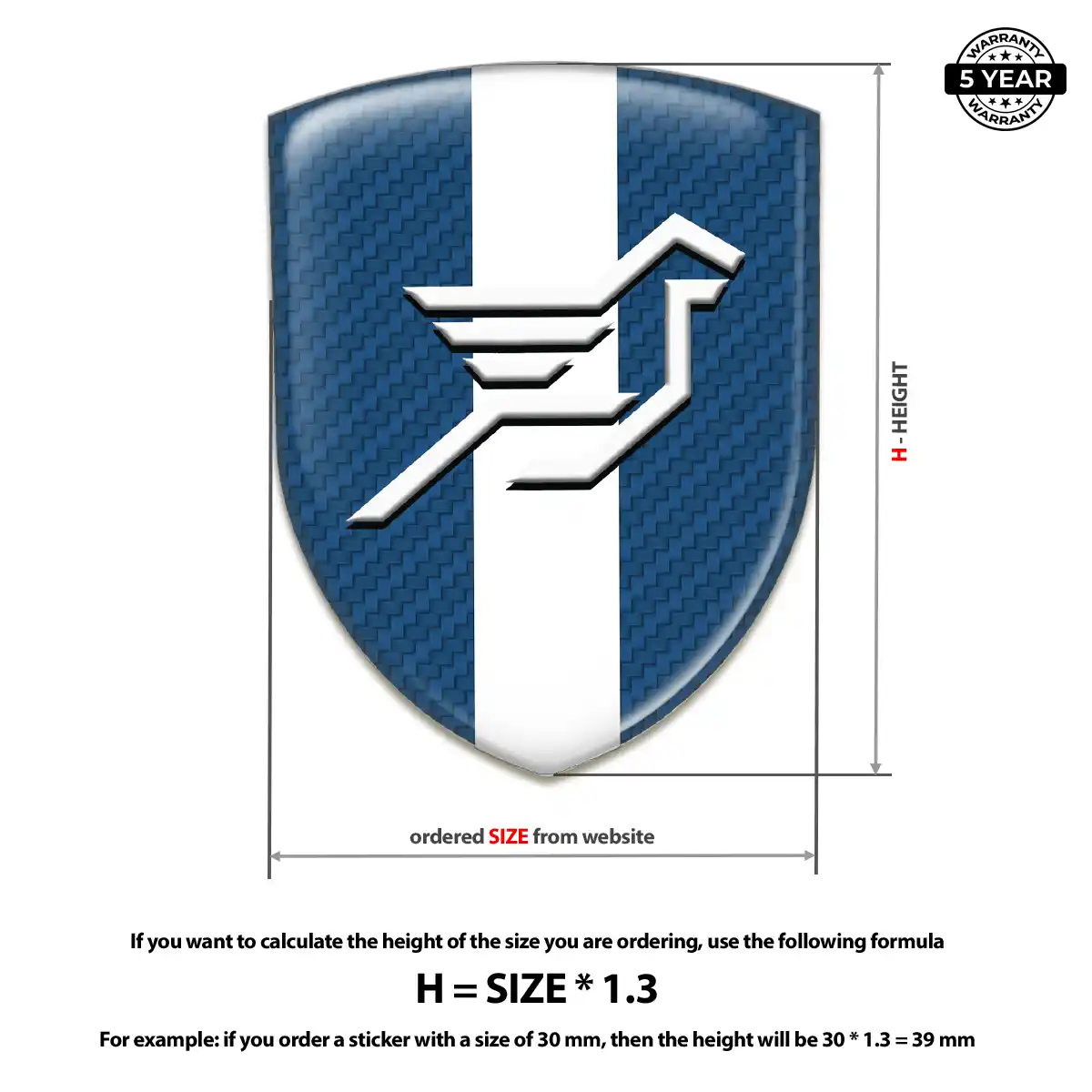 Hamman Car Emblem Decal Opulent Line