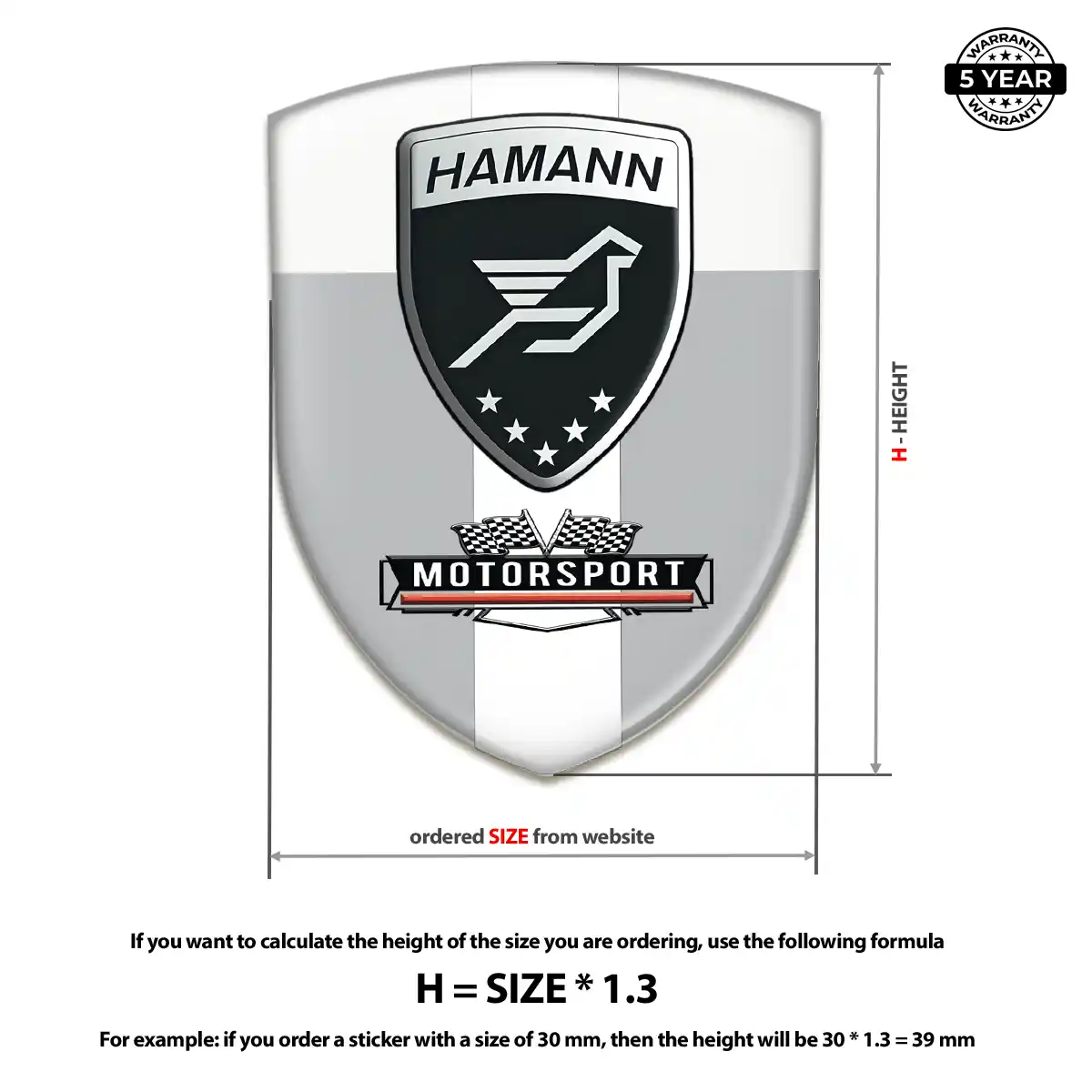 Hamman Car Emblem Decal Street Tuning