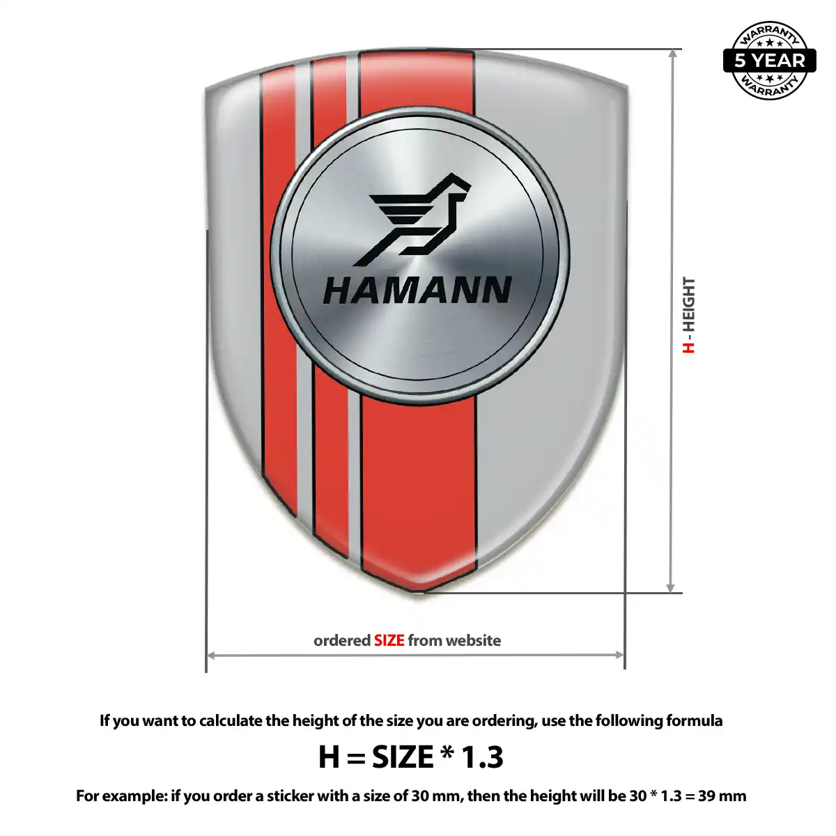 Hamman Car Emblem Decal Superior Craft