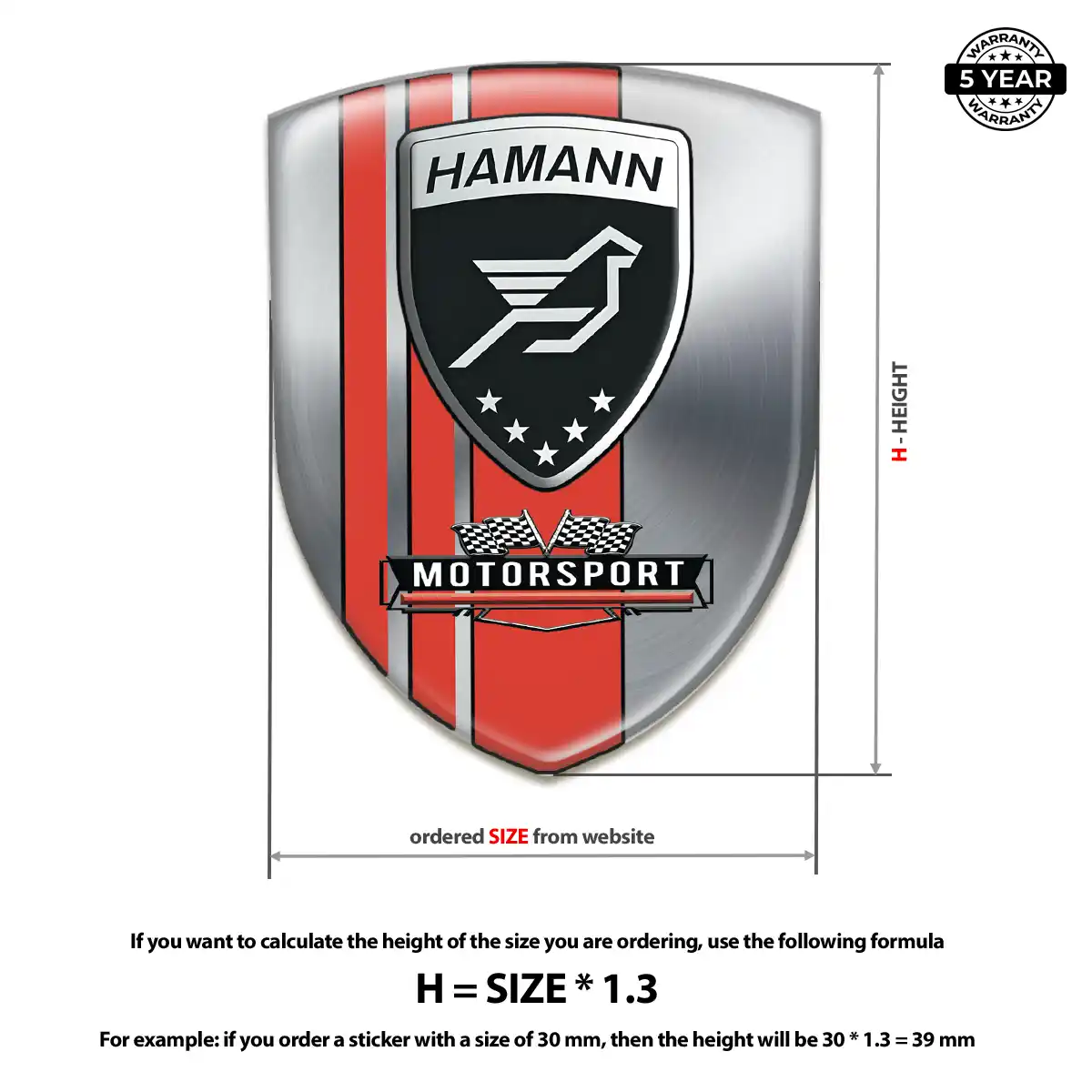 Hamman Car Emblem Overlay Cabin Style