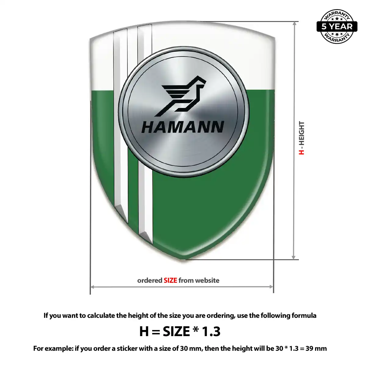 Hamman Car Emblem Overlay Elite Finish
