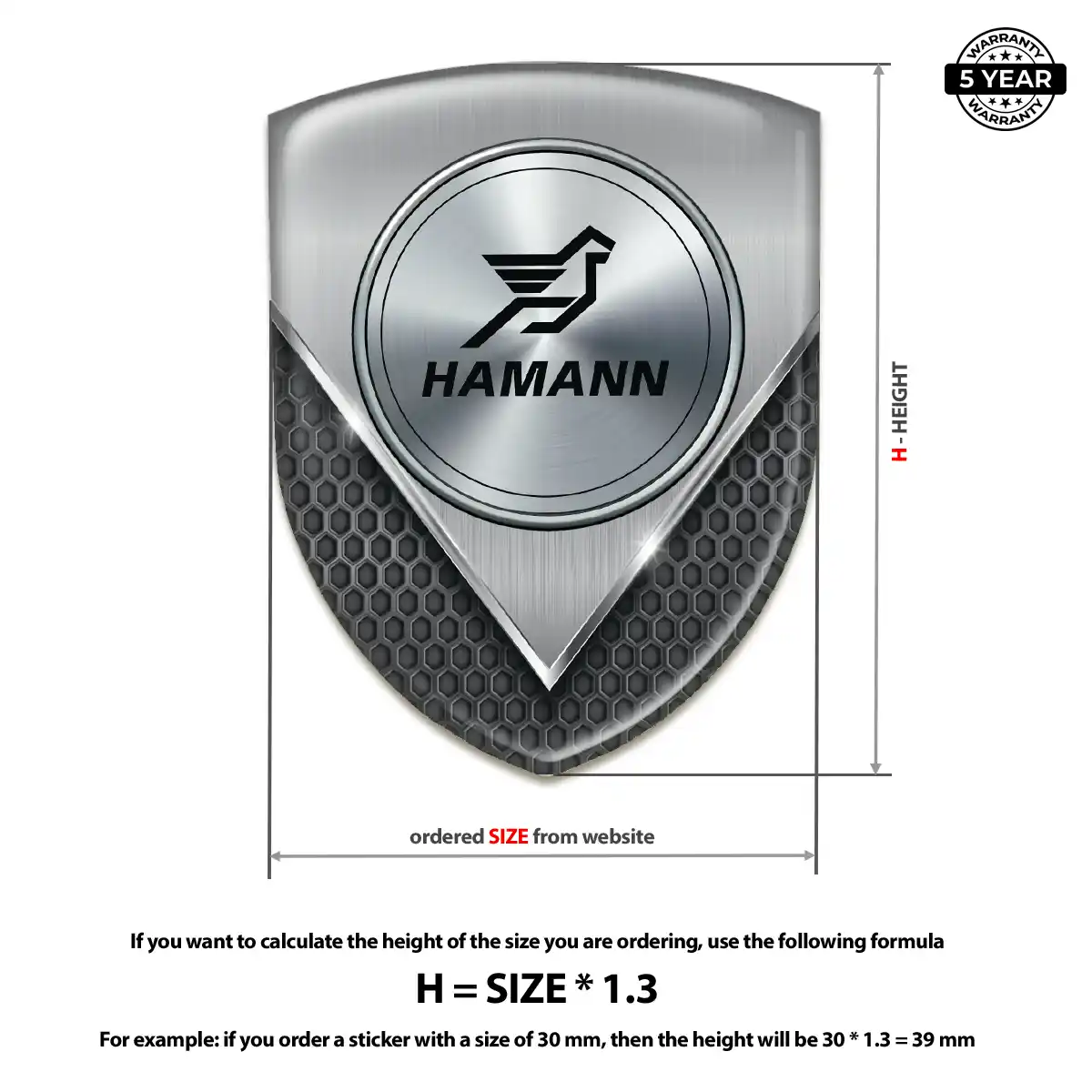 Hamman Car Emblem Overlay Exterior Luxe