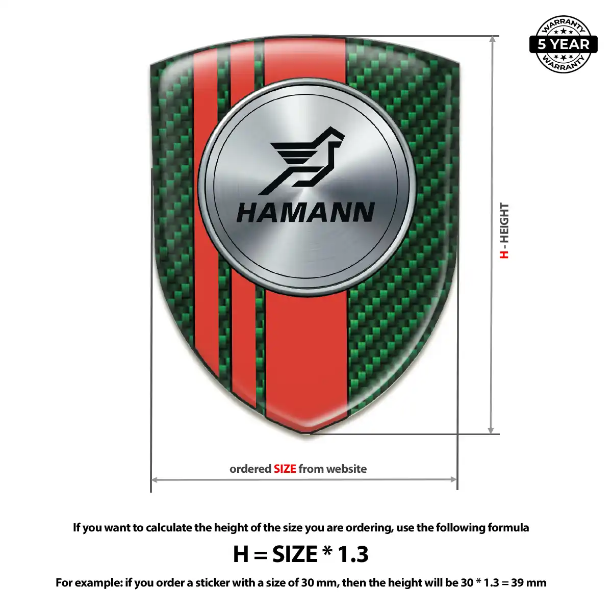 Hamman Car Emblem Overlay Interior Elegance