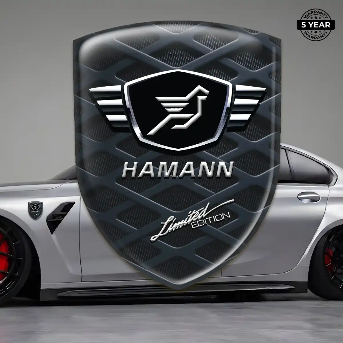 Hamman Car Emblem Overlay Performance Style