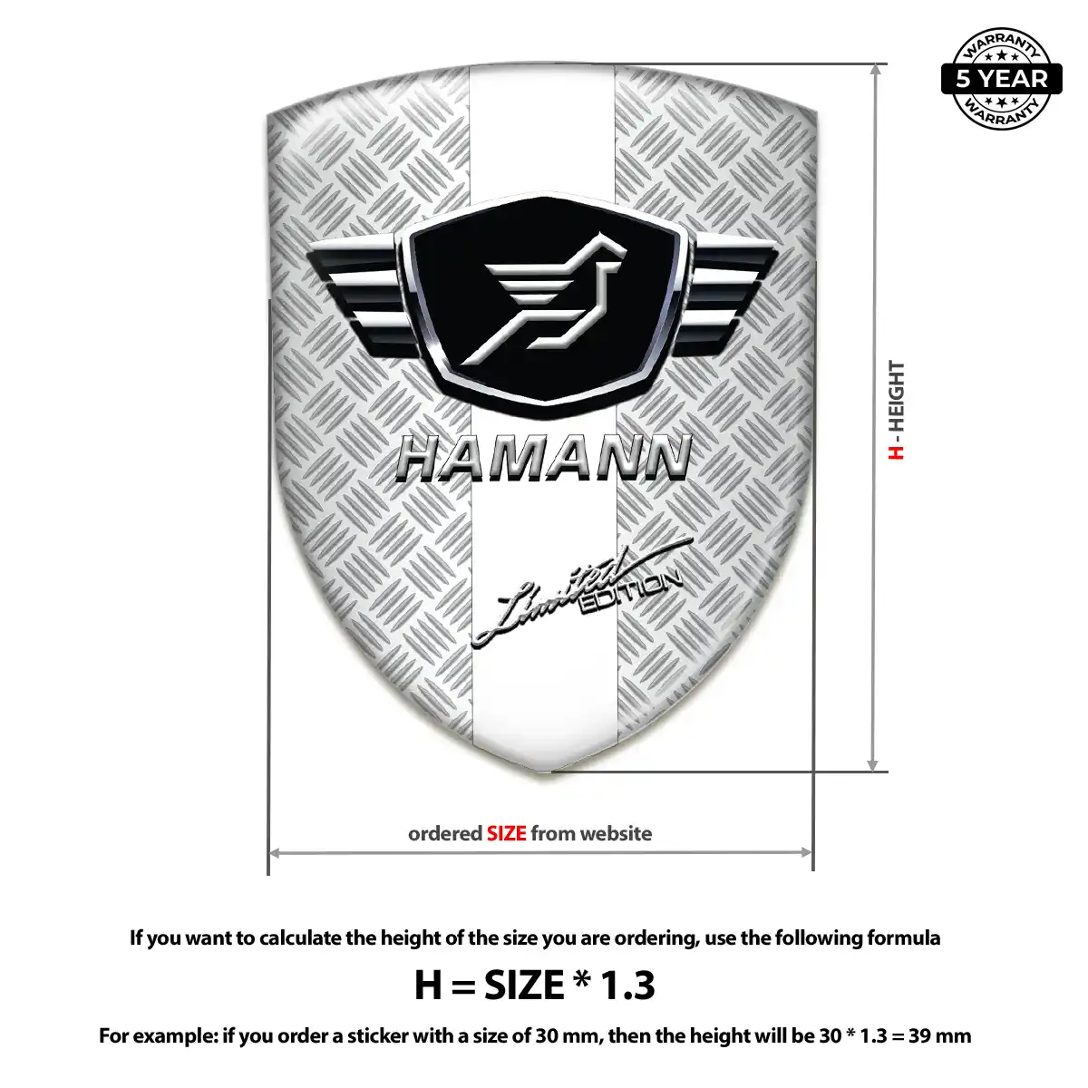 Hamman Car Emblem Overlay Prime Quality