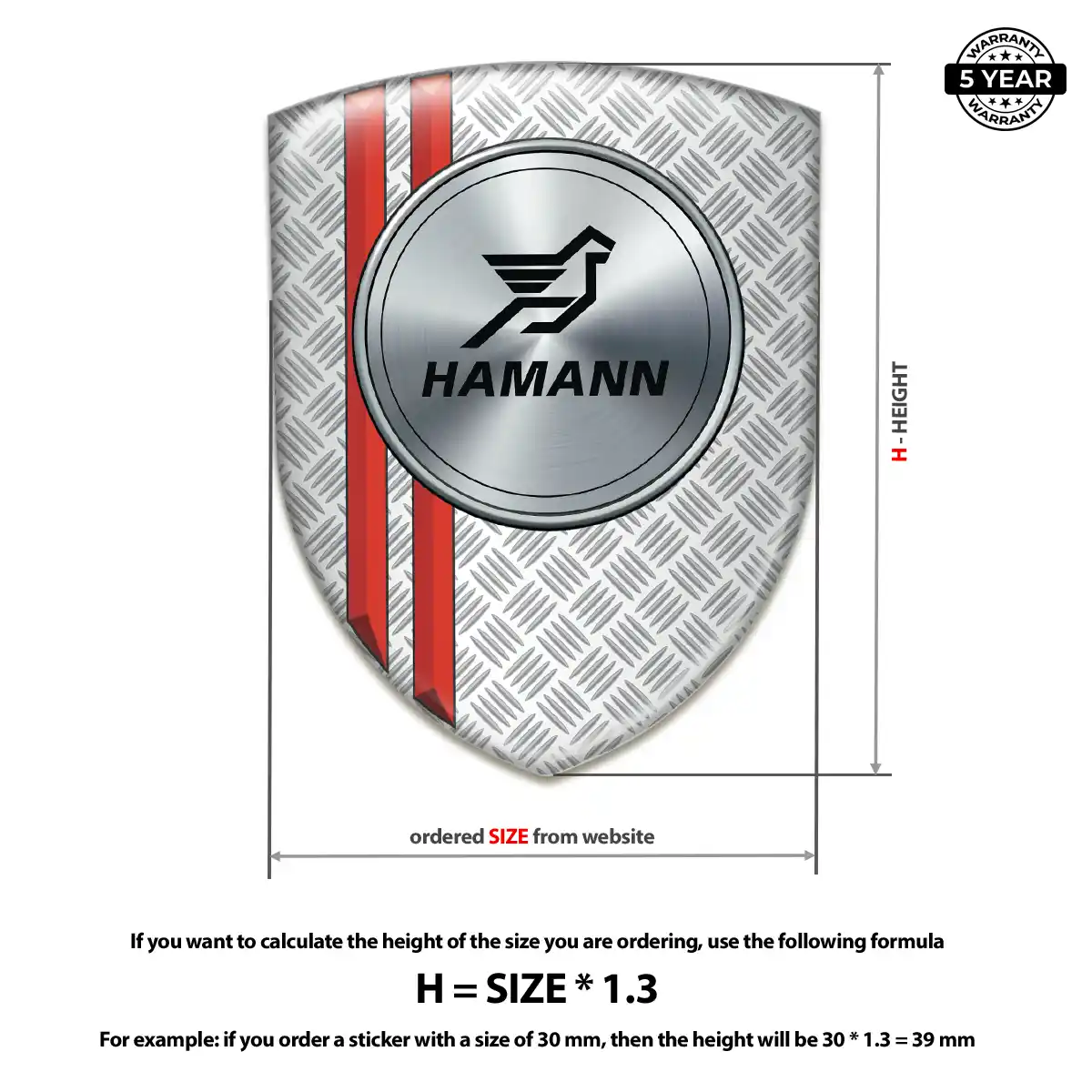 Hamman Car Emblem Overlay Refined Design