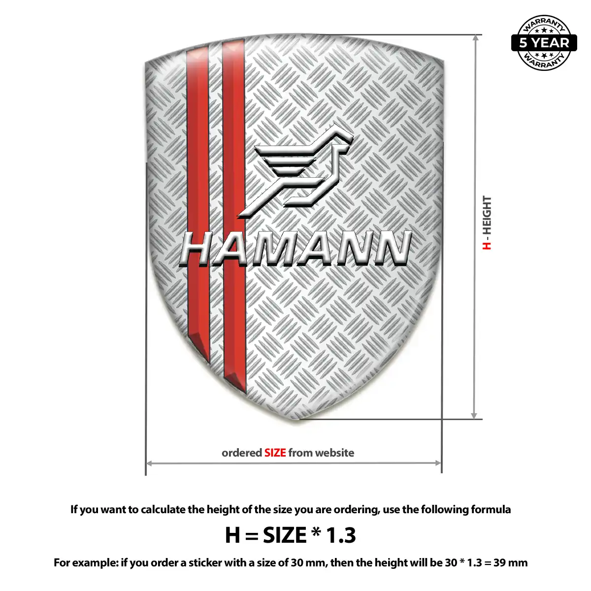 Hamman Car Emblem Overlay Signature Grade