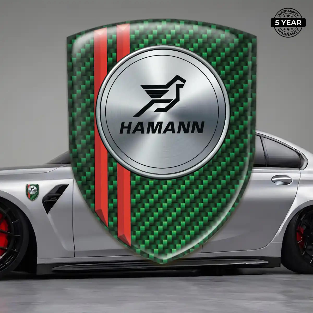 Hamman Car Emblem Overlay Sleek Style