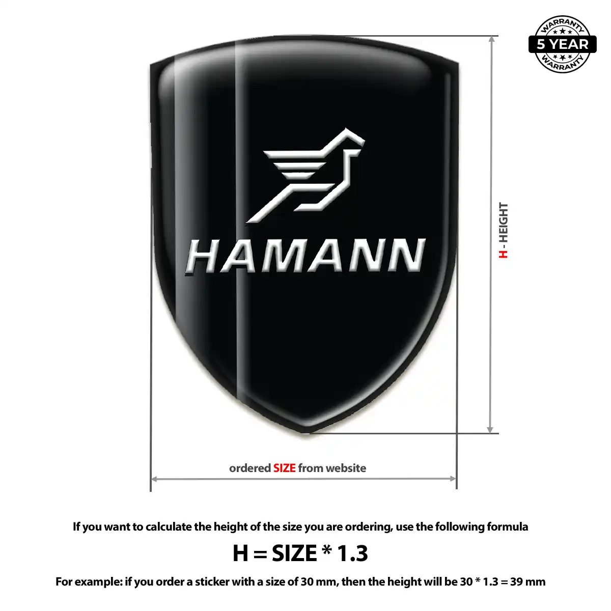 Hamman Car Emblem Sticker Auto Tuning