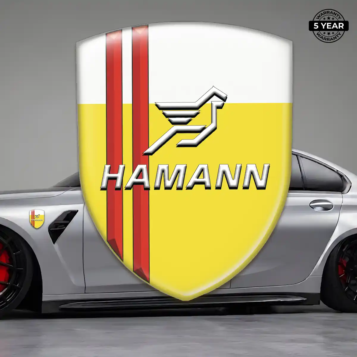 Hamman Car Emblem Sticker Sleek Style