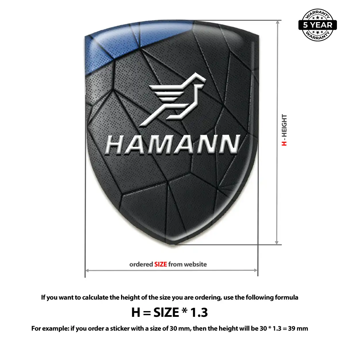 Hamman Car Emblem Sticker Street Tuning