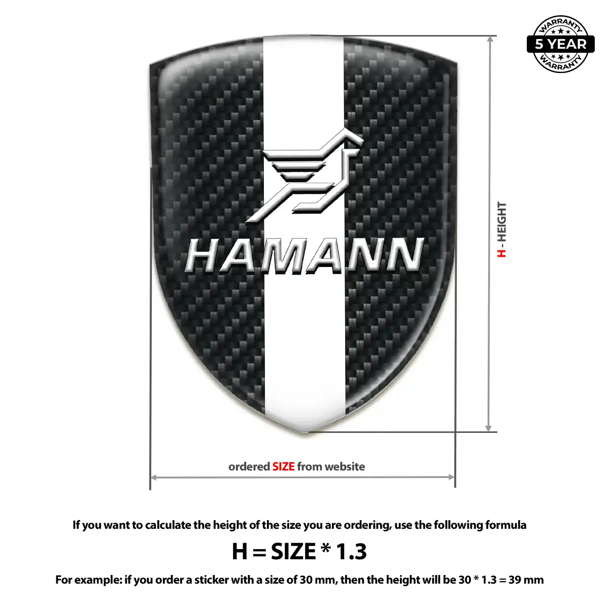 Hamman Car Logo Decal Cabin Style