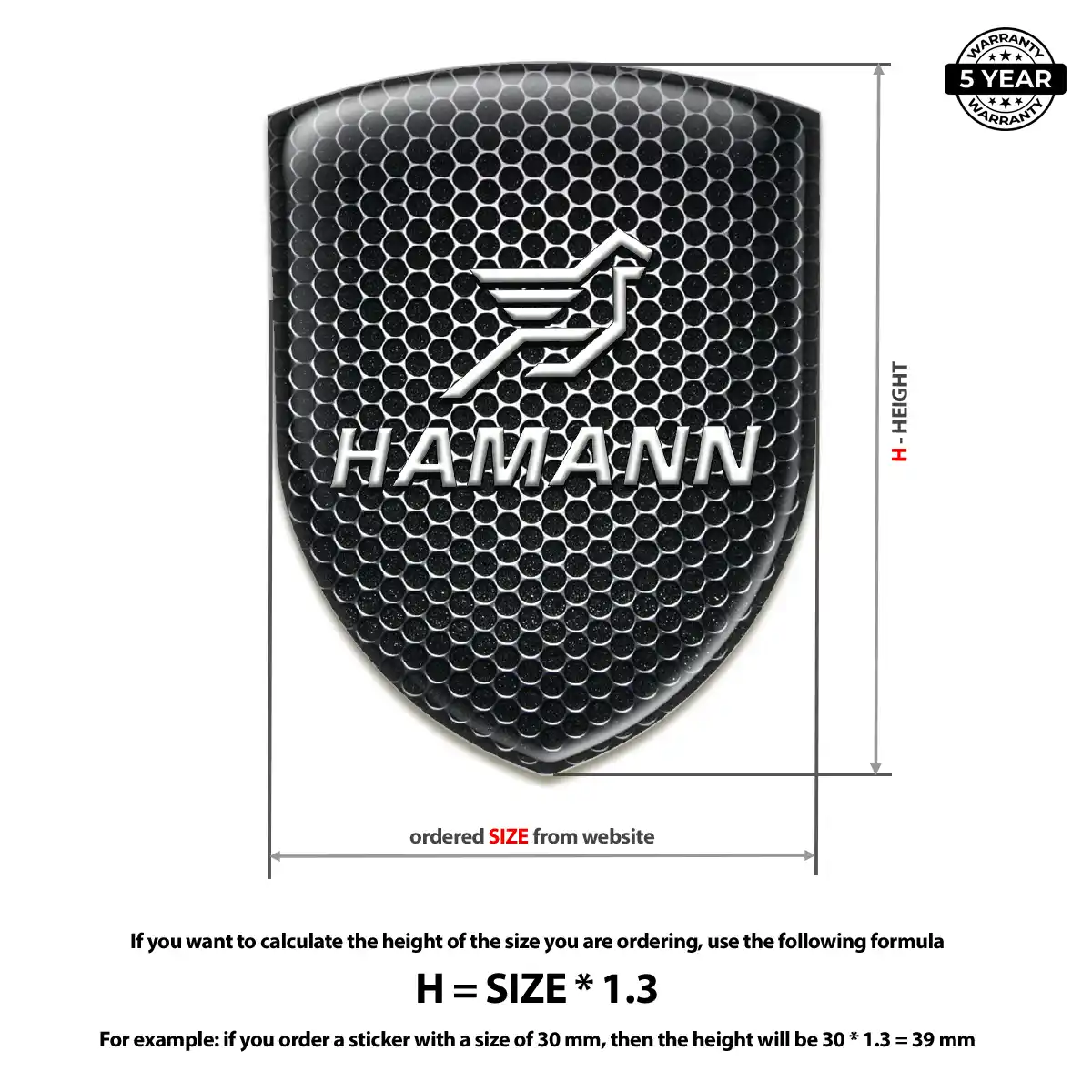 Hamman Car Logo Decal Elite Edition
