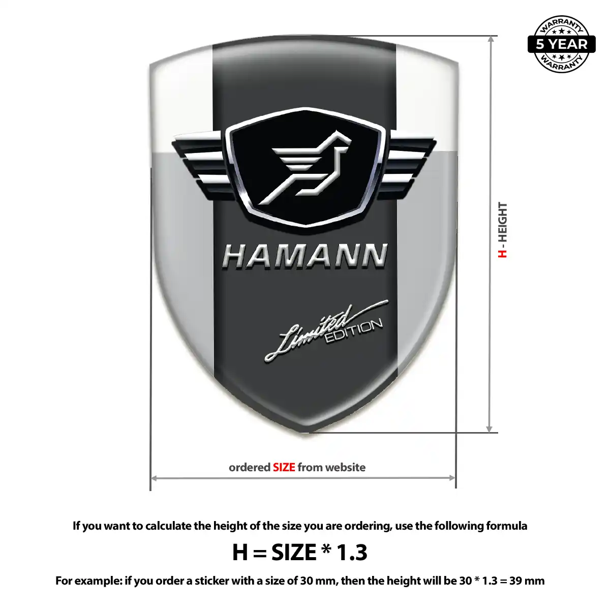 Hamman Car Logo Decal Exterior Luxe