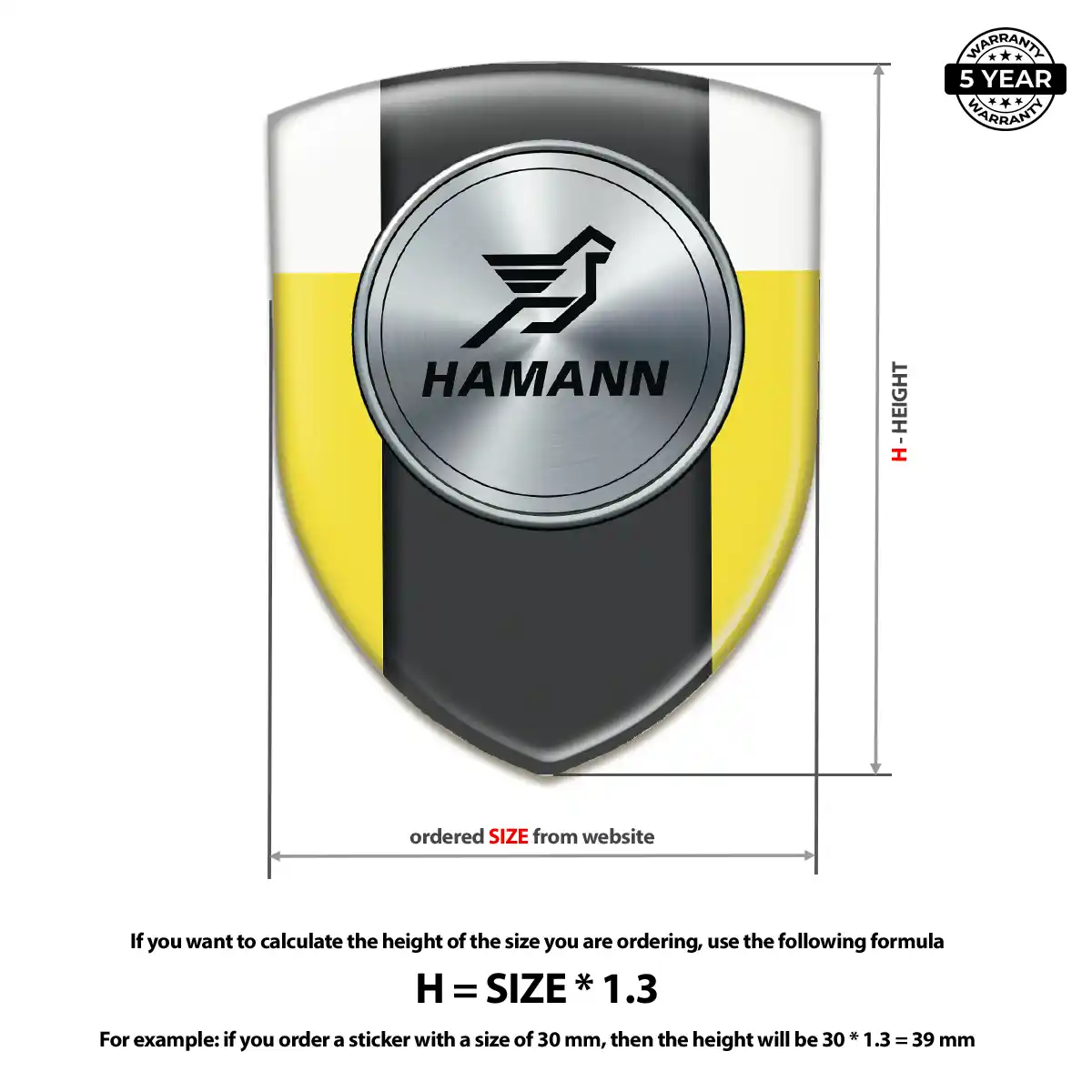 Hamman Car Logo Decal Interior Elegance