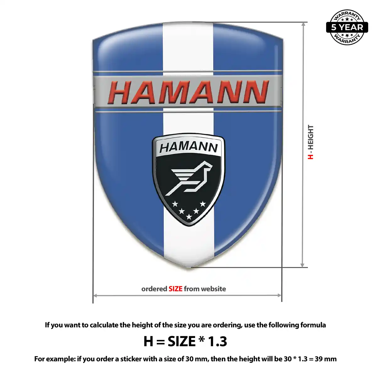 Hamman Car Logo Decal Noble Edition