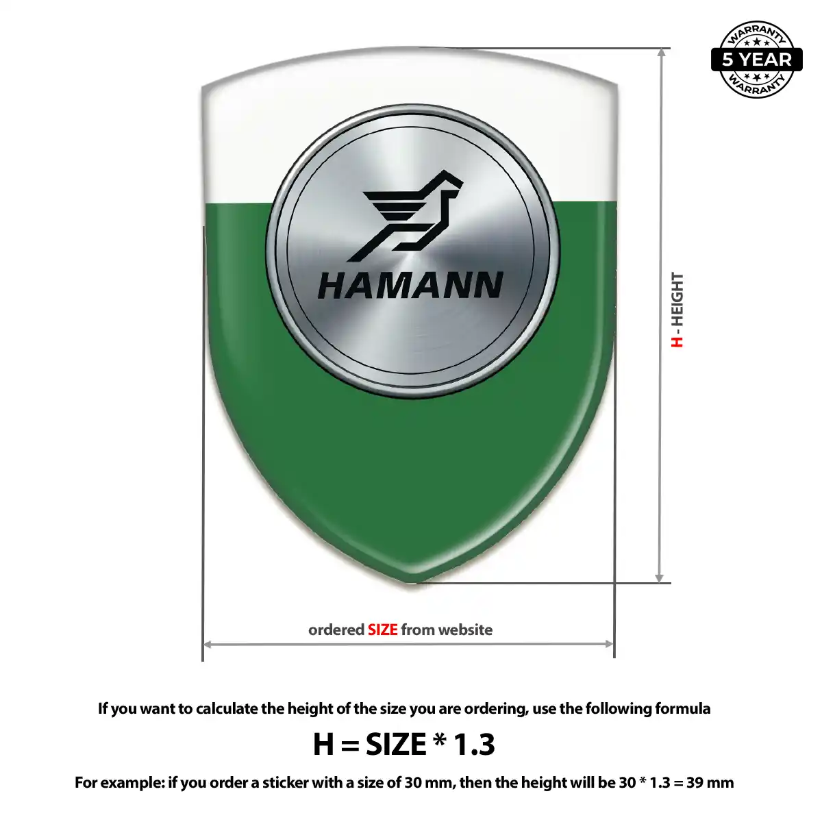 Hamman Car Logo Decal Outer Style