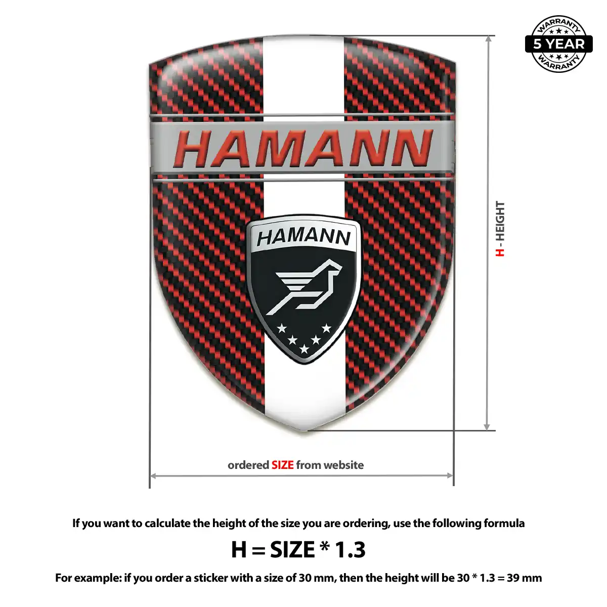 Hamman Car Logo Decal Performance Style