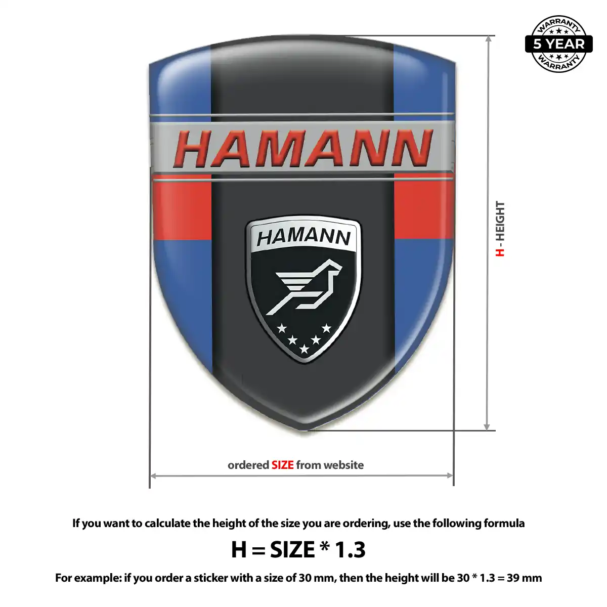 Hamman Car Logo Decal Prime Quality