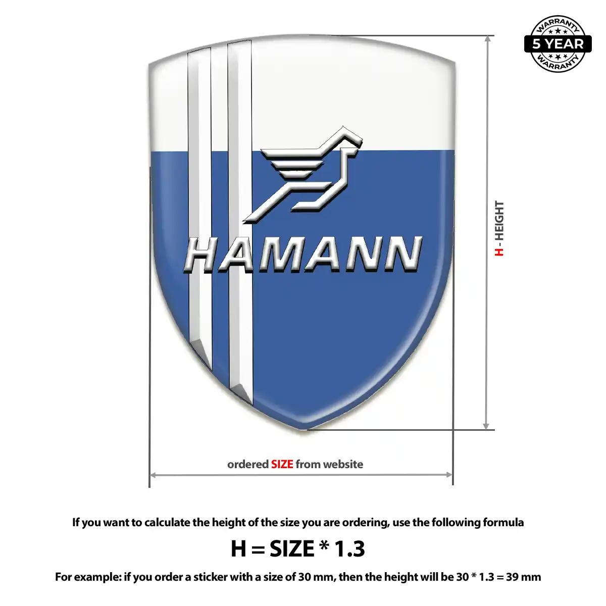 Hamman Car Logo Decal Refined Design