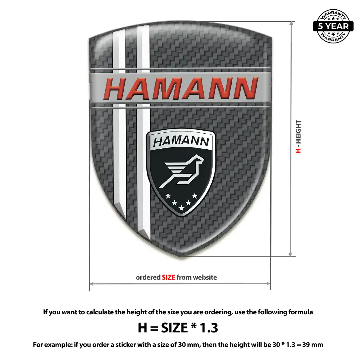 Hamman Car Logo Decal Street Tuning