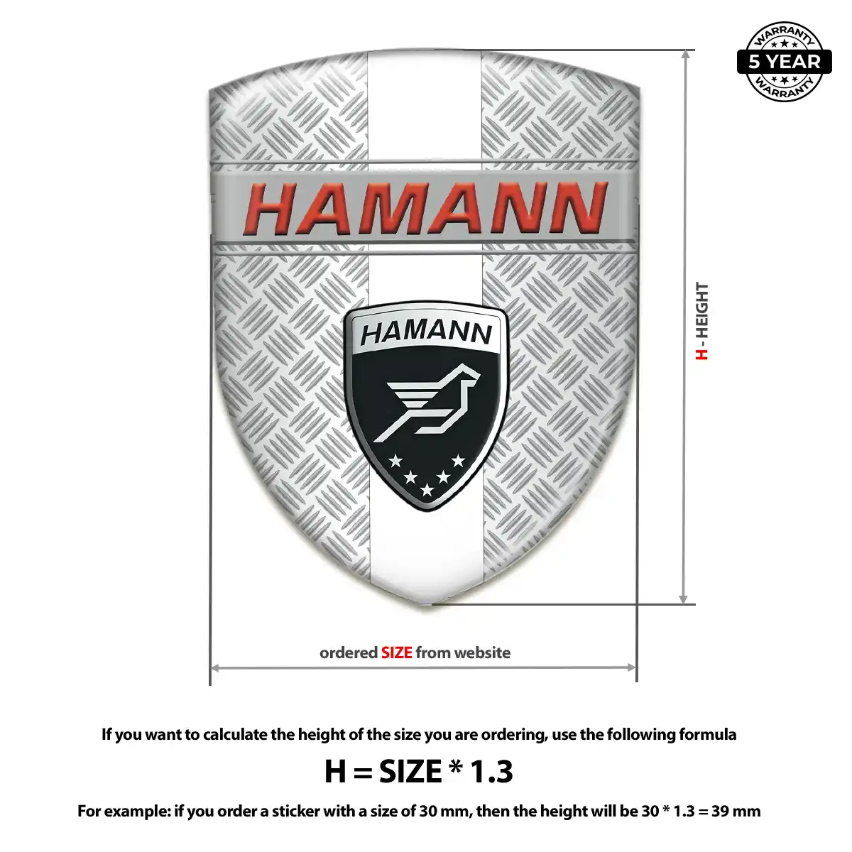 Hamman Car Logo Decal Superior Craft