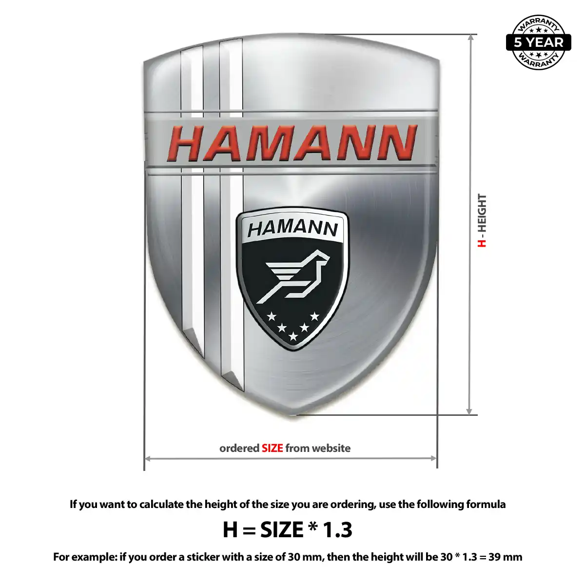 Hamman Crest Emblem Elite Finish