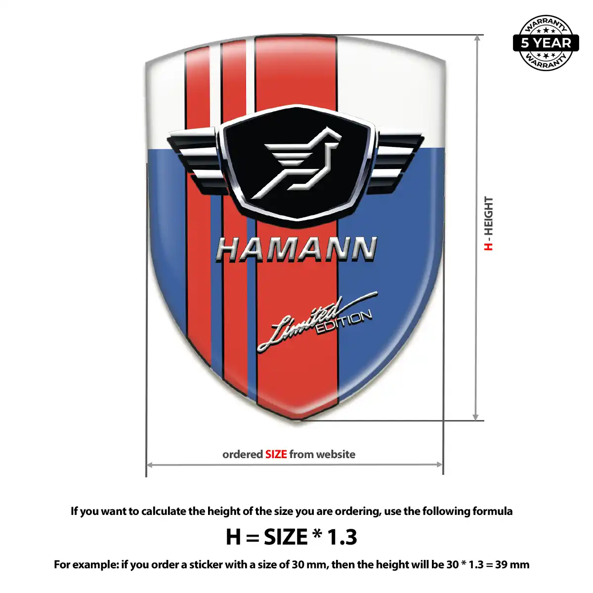 Hamman Crest Emblem Exterior Luxe