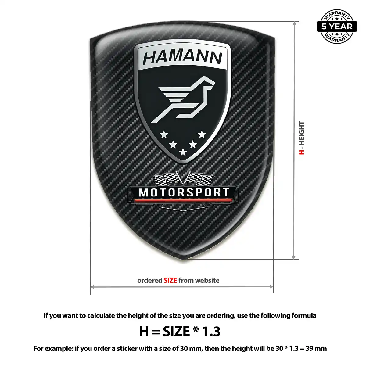 Hamman Crest Emblem Premium Dome