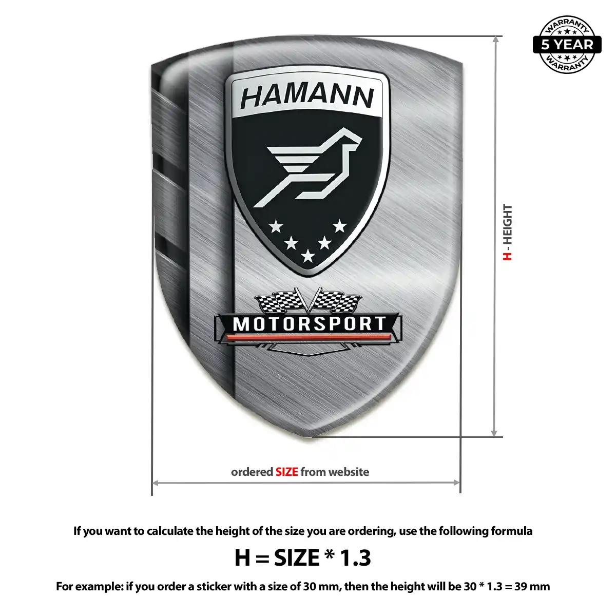 Hamman Crest Emblem Prime Quality