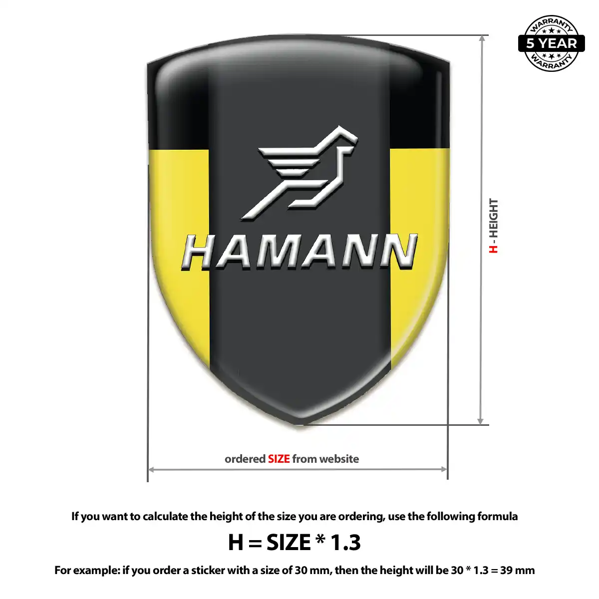 Hamman Crest Emblem Resin Luxe