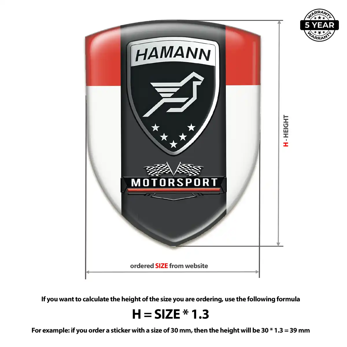 Hamman Crest Logo Emblem Auto Tuning